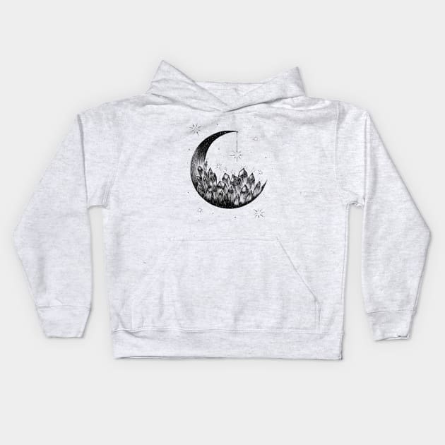 The Crystal Moon Magic Kids Hoodie by EWART